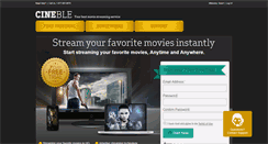 Desktop Screenshot of cineble.com